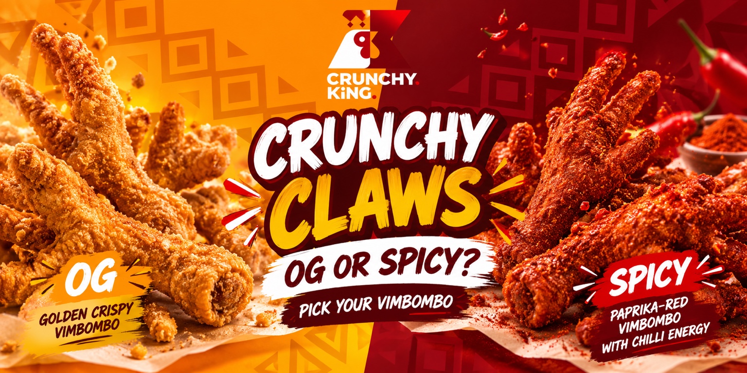 CrunchyKing Crunchy Claws vimbombo available original or spicy